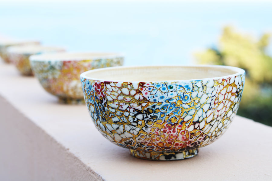Bamboo and Eggshell Bowl